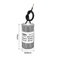thumbnail image 2 of CBB60 20uf Capacitor de Funcionamiento, 1Pcs AC 250V 2 Cables 50/60Hz Cilindro Gris 74x38mm para Bombas de Agua, Lavadoras Arranque de Motor, 2 of 5