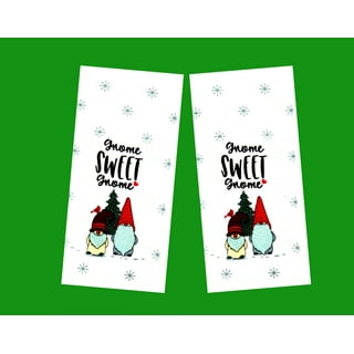 Gnome with Towel Christmas Towels Gnomen/Decorative Christmas Kitchen Towels/Hand Towels for Bathroom Decorative Set/Christmas Kitchen Decorations