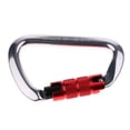 thumbnail image 1 of Mosquetón de Bloqueo Automático de Aluminio 28KN en D Resistente para de Escalada en Roca Al Aire Libre Plata + rojo Baoblaze Mosquetón de escalada al aire libre, 1 of 8