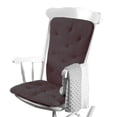 thumbnail image 1 of Baby Doll Bedding Heavenly Soft Adult Rocking Chair Pad, Charcoal Grey, 1 of 1