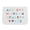 Letter Pattern Multi-color, variant on 3 Layer Baby Car Sun Shade Curtain, Heat & UV Protection Cover, Back & Side Window Sun Blocker Shield, Universal Fit, Sun Pattern 19x12 In / 48.3x30.5 Cm