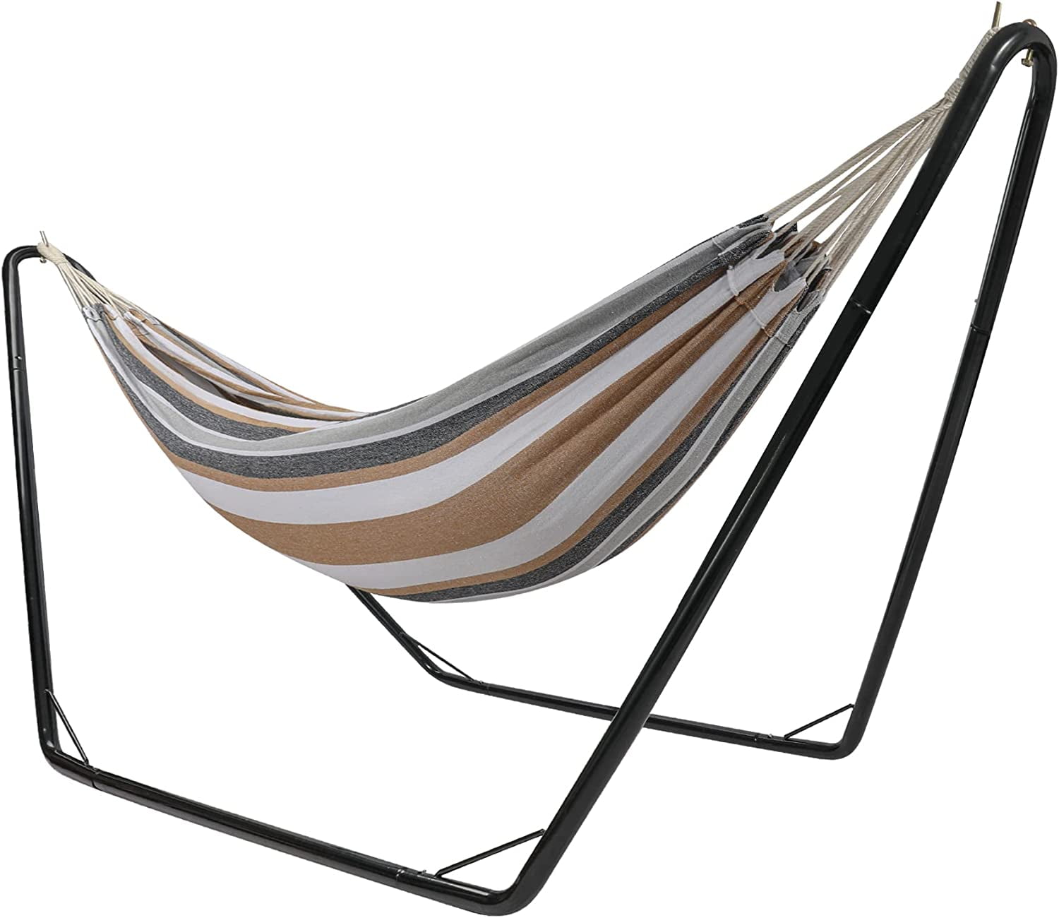 REDCAMP Double Hammock with Stand, 2 Person Heavy Duty Steel Hammock