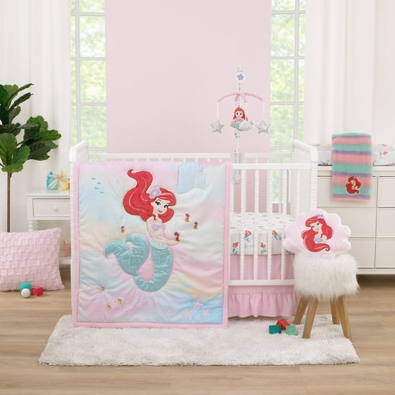 Disney Ariel Watercolor Wishes 3 Piece Crib Bedding Set