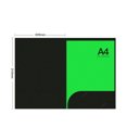 thumbnail image 1 of Paper Folder L Shaped Folder Office Supplies Pocket Folder L Shaped Folder Bevel Design Built In Pocket Convenient Put Paper FolderDouble Plug Green, 1 of 1