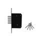 thumbnail image 4 of Cerradura Chapa Cerrojo 4 Bulones LlavMalbero NEGRO PLATA, 4 of 4