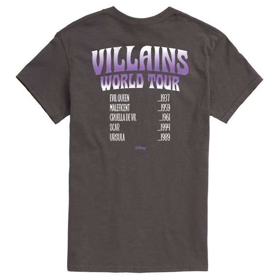 Disney Villains - World Tour - Men's Short Sleeve Graphic T-Shirt
