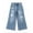 LightBlue-2603, variant on Girls Flare Jeans,Little Big Girl Ripped Wide Leg Summer Denim Pants,10-11 Years