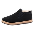 thumbnail image 2 of XIMIN Men's Sneakers Classic Low Top Slip On Shoes with Soft Fuzzy Lined Insole Wide Canvas Skate Loafers Sneakers Causal Dress Shoes Comfortable Walking Sneakers, 2 of 8