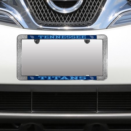 Tennessee Titans Laser License Plate - Tennessee Titans Metal Thin Rim Acrylic Laser-Cut License Plate Frame - No Size