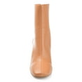 thumbnail image 6 of Journee Womens Maize Back Heel Zip Stacked Heel Booties, 6 of 8