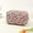 E, variant on Travel Cosmetic Bag Floral Design Small Quilted Portable Makeup Pouch for Women Girls Organizer Storage