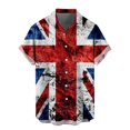 thumbnail image 4 of Camisetas con estampado de bandera del Día de la Independencia para hombre, camisetas con botones personalizadas con impresión digital 3D, camisetas de playa de manga corta de gran tamaño, 4 of 4
