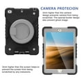 thumbnail image 3 of Dteck Case for iPad 9.7" 2018/2017, Heavy Hybrid Rugged Shockproof Case with Handle Kickstand/Adjustable Shoulder Strap for iPad 6th Gen/iPad 5th Gen 9.7",Black+Gray, 3 of 7