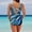 Blue, variant on Swimsuits for Women Plus Size Swimsuit for Women Plus Size One Piece Radial Leaky Back Swimsuit