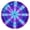 Purple Blue Tie, variant on Colorful Watercolor Stripe Pattern Round Fitted Tablecloth with Elastic Edge,Dining Table Cover Waterproof,Outdoor Round Tablecloth for Camping,Dining,Indoor and Outdoor