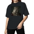 thumbnail image 2 of Majestic Owl in Royal Attire Women's T-shirt, 2 of 3
