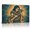B, variant on XaaKee Turquoise And Copper Pointillism Mystic Woman Holding Snake Art Prints Canvas Wall Art Prints Inner Framed 18*12Inch