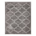 thumbnail image 3 of Unique Loom Trellis Shag Collection Area Rug - Traditional (8' x 10' Rectangle Dark Gray), 3 of 10