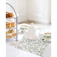 thumbnail image 4 of Green Leaves Kitchen Dish Towels for Drying Dishes Set of 4, Summer Botanical Elegant Farmhouse Waffle Weave Microfiber Hand Tea Bathroom Towels Quick Dry & Absorbent Towel 12x12, 4 of 7