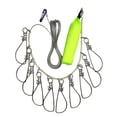 thumbnail image 1 of Fishing Lock Buckle Fish Lure Lock Belt Tackle Fishing Stringer With Float Green (10 buckles), 1 of 10