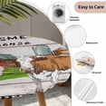 thumbnail image 6 of Farmhouse Cow Fitted Tablecloth with Elastic Edged, Round Table Cloth for Dining Table, Country Sunflowers Pig Cabin Barn Wooden Waterproof Oil Proof Table Cover for Indoor Outdoor 36"-44", 6 of 8