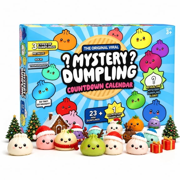 Halloween Clearance WePro Squishy Advent Calendar Christmas Advent Calendar Dumpling Squishy Mystery Box, Christmas Special Edition Mystery Squishy Dumplings Countdown Calendar, Advent Calendar for K