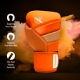 thumbnail image 4 of Hayabusa T3 Boxing Gloves for Men and Women Wrist and Knuckle Protection, Dual-X Hook and Loop Closure, Splinted Wrist support, 5 layer foam Knuckle padding - Neon Orange, 16oz, 4 of 6
