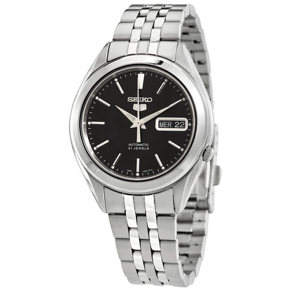 Seiko 5 Automatic Black Dial Men's Watch SNKL23K1