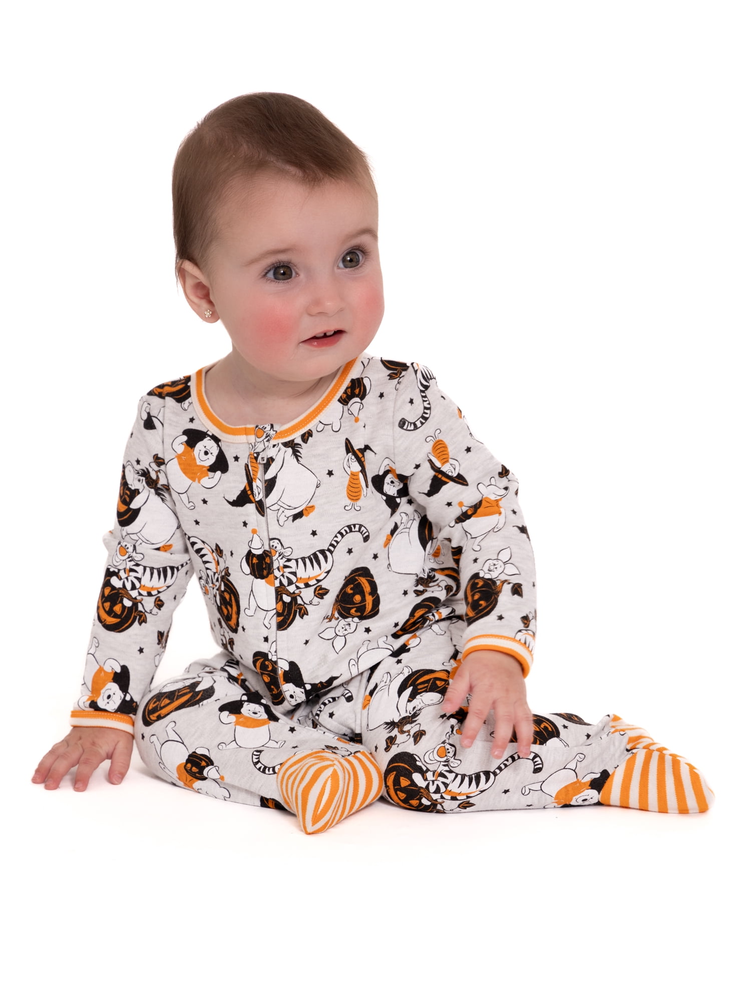 Baby Character Halloween Footed Sleep N Play & Bib Set, 2-Piece, Sizes Newborn-6/9 Months