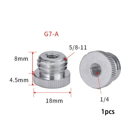 

Adapter 1/4 F to 5/8 M 3/8 F to 5/8 M for Cam TripodLevel Rangefinder