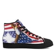 thumbnail image 2 of God Bless America High Top Canvas Shoes Sneakers Black Size 12, 2 of 7