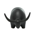 thumbnail image 6 of 8" x 7" Black Ceramic Bull Sculpture, by DecMode, 6 of 8
