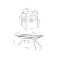 thumbnail image 5 of Juego de Comedor de Madera con 4 Sillas Tapizadas para 4 Personas, Mesa y Sillas para Comedor y Cocina, Midtown Concept Capri, Roble y Gris Claro, 5 of 5