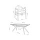 thumbnail image 5 of Juego de Comedor de Madera con 4 Sillas Tapizadas para 4 Personas, Mesa y Sillas para Comedor y Cocina, Midtown Concept Capri, Roble y Gris Claro, 5 of 5