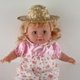 thumbnail image 5 of 20pcs Mini sombrero de paja hecho a mano Creativo tejido a mano gorro de muñeca Sombreros de paja decorativos delicados, 5 of 5