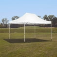 thumbnail image 7 of White 10x15 Instant Canopy Tent and 3 Side Walls - Commercial Grade Steel Frame with Water-Resistant Canopy Top and Sidewalls - Bonus Canopy Bag and Stake Kit Included (5 Color Options), 7 of 7