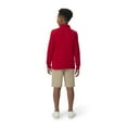 thumbnail image 4 of French Toast Boys School Uniform Long Sleeve Pique Polo Shirt, Sizes 4-20, 4 of 10