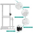 thumbnail image 4 of Walsunny Standing Desk Adjustable Height Stand up Desk, Laptop Table with Footrest, Ergonomic Sit-to-Stand Desk White, 4 of 8