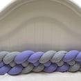 thumbnail image 2 of Trenza Protector Cuna Esquina Bebe 4 Mts Lila Gris Liso Lila, 2 of 3