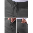 thumbnail image 4 of Adar Pro Scrubs For Women - Skinny Leg Yoga Scrub Pants - P7102 - Pewter - 3X, 4 of 7