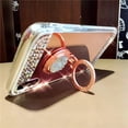thumbnail image 3 of for iPhone 13 Diamond Glitter Case Mirror Makeup Cute for Girls Women Protective Cover with Bling Crystal Rhinestone Ring Holder Finger Grip Stand Kickstand Case for iPhone iPhone 13 6.1", 3 of 6