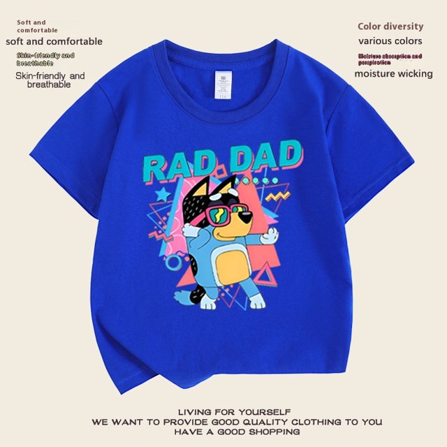 Brui-Camiseta de manga corta para niño y niña, camisa de algodón puro, versátil, a la moda, para primavera y verano, novedad