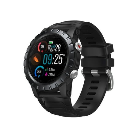 Zeblaze Stratos Premium Multi-sport Smartwatch 1.32'' Full-Touch Screen 360*360 Resolution 4-satellite Positioning 50M Waterproof Fitness Heart Rate/Sleep/Stress Monitor 25- day Battery L