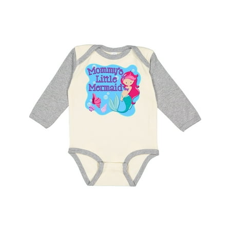 

Inktastic Mommy s Little Mermaid Gift Baby Girl Long Sleeve Bodysuit