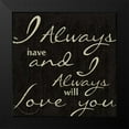 thumbnail image 2 of Greene, Taylor 12x12 Black Modern Framed Museum Art Print Titled - MY LOVE, 2 of 5