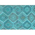 thumbnail image 1 of Ahgly Company Indoor Rectangle Southwestern Light Blue Country Area Rugs, 3' x 5', 1 of 4