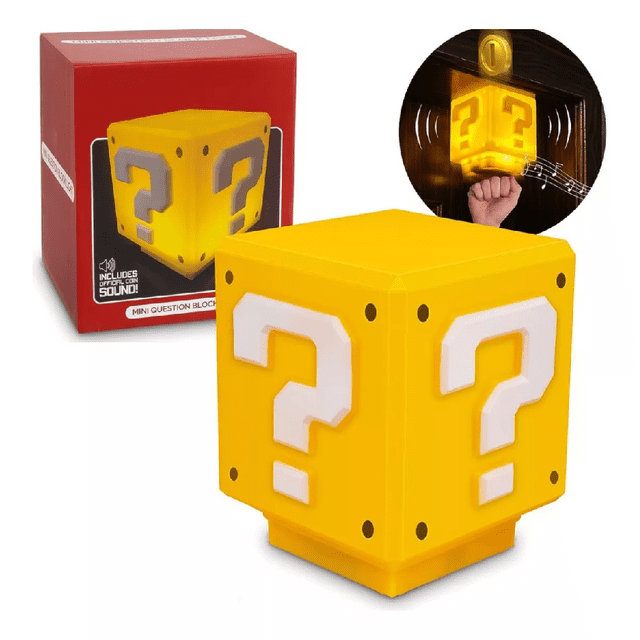 Mario Lamparas Leds Noche Usb Con Signo Sonido,regalo