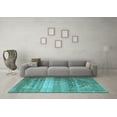 thumbnail image 3 of Ahgly Company Indoor Square Persian Light Blue Traditional Area Rugs, 8' Square, 3 of 4