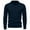 Navy, variant on TFEOQRY Men's Mock Neck Sweater Solid Knitted Long Sleeve Pullover Fall Winter Thermal Basic Tops Black