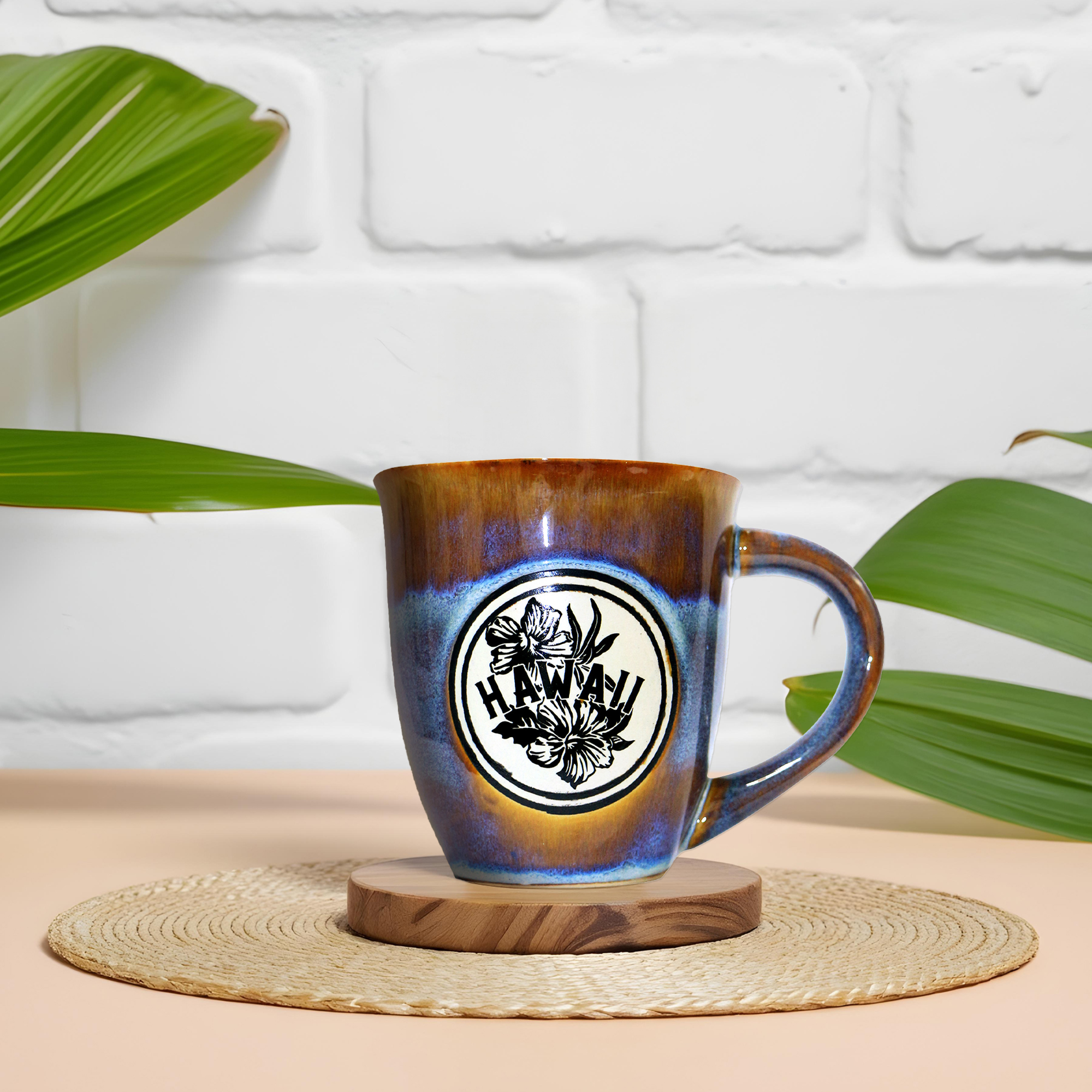Island Crew 15 oz Hibiscus Ceramic Mug